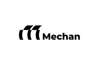 Futuristic Race Letter M Tech Logo
