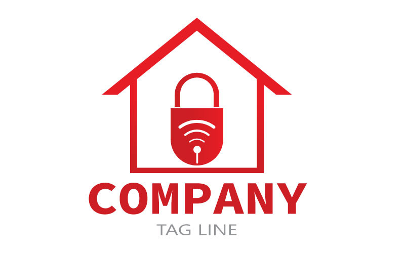 Home Security Logo For a Business or Company Logo Template