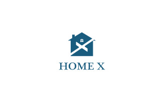 Home X Letter Real Estate Logo