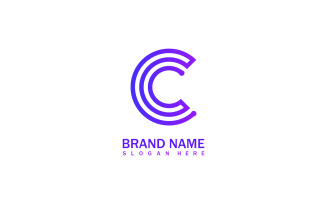 Initial C letter Logo Template