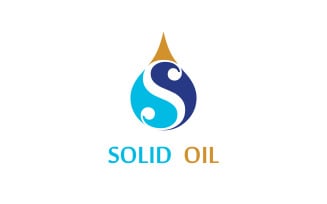 Solid Oil - S Letter Logo Template