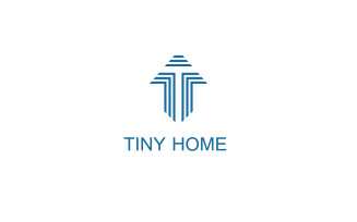Tiny Home Logo - Monogram T Letter