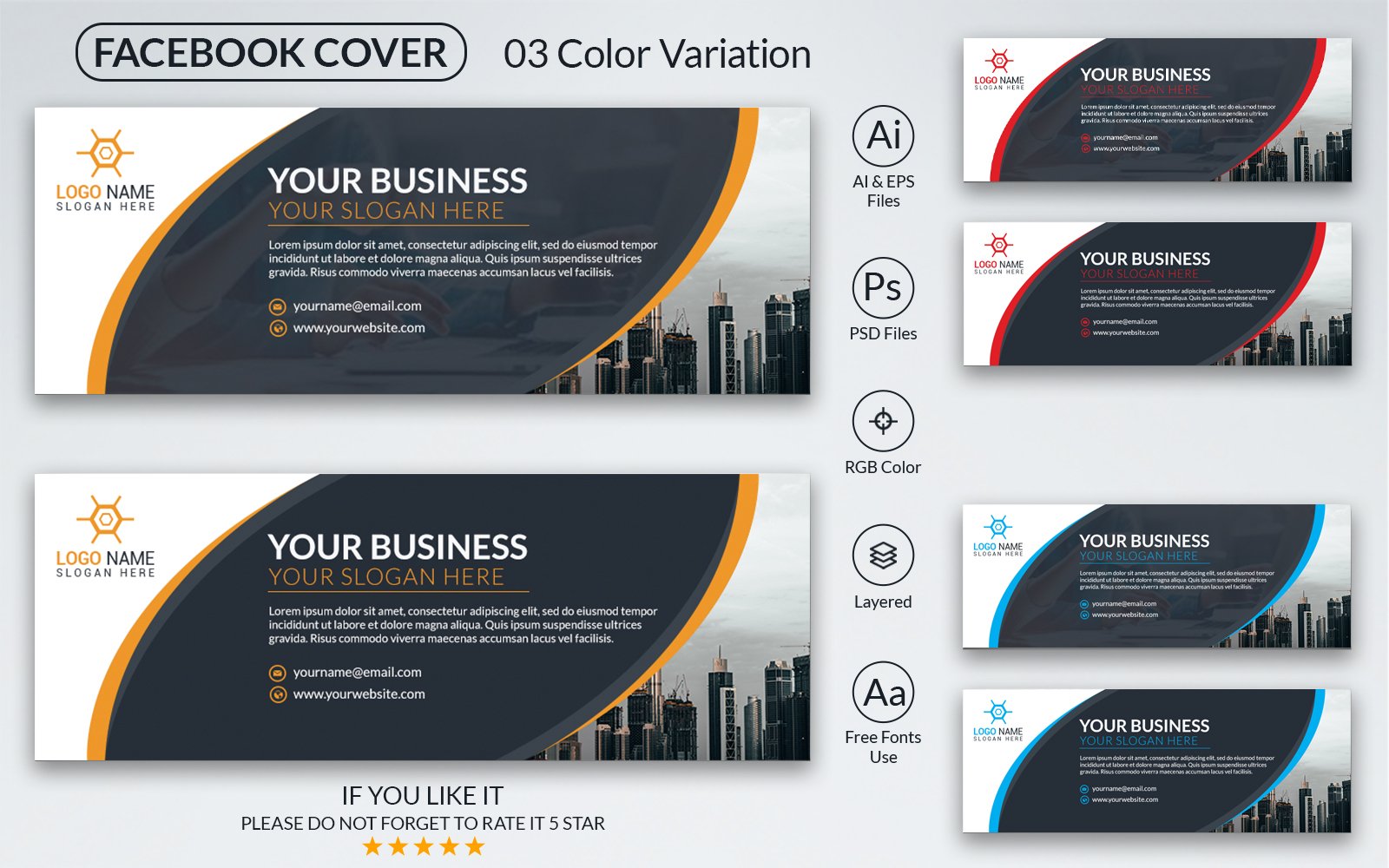 Kit Graphique #208045 Office Facelivre Divers Modles Web - Logo template Preview