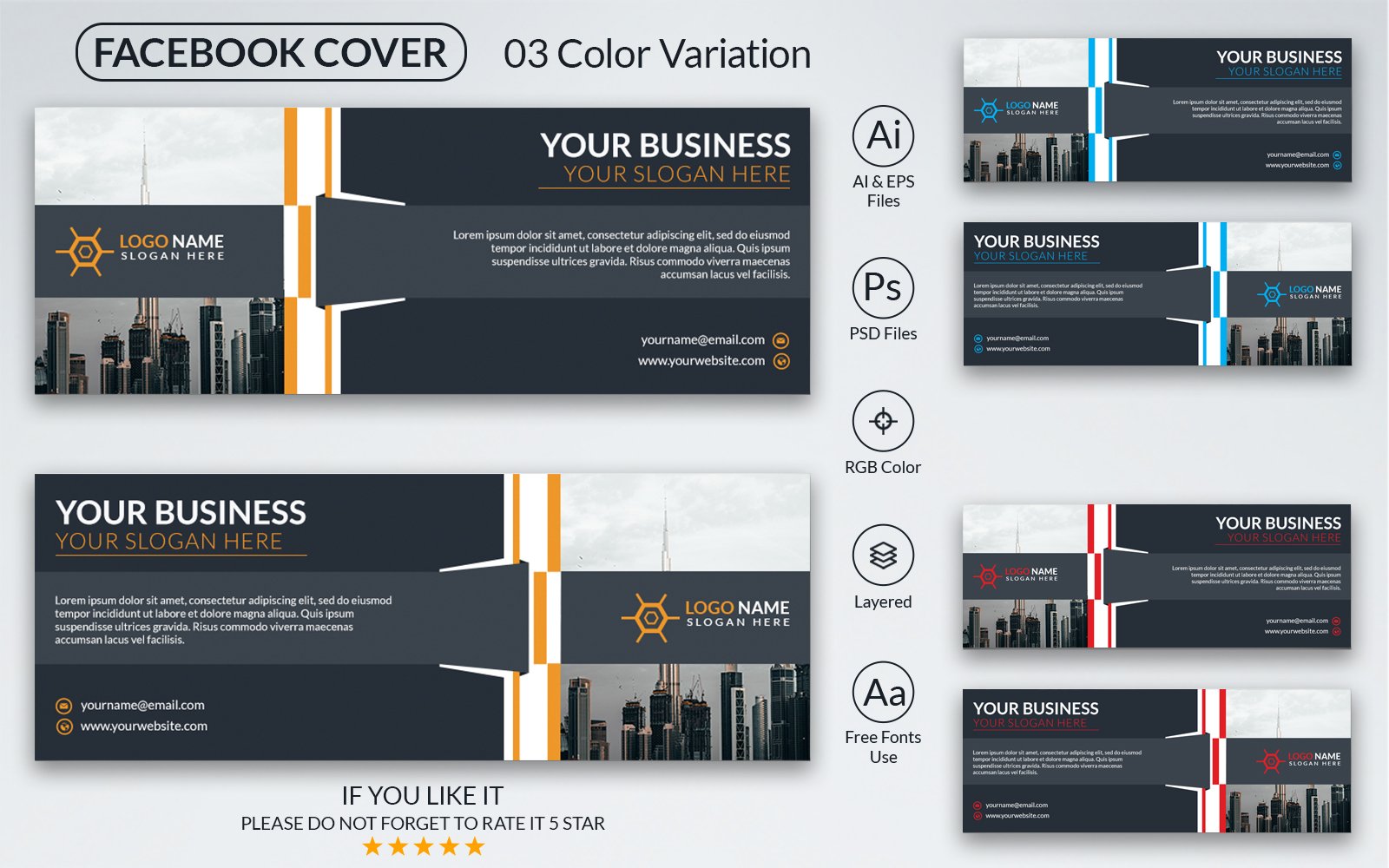 Kit Graphique #208054 Office Facelivre Divers Modles Web - Logo template Preview