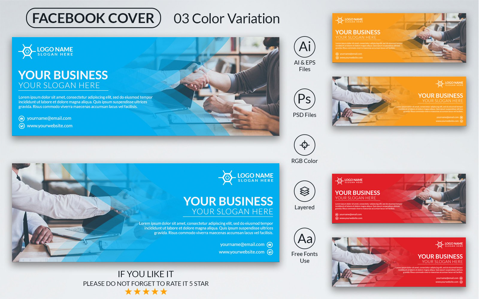 Kit Graphique #208055 Office Facelivre Divers Modles Web - Logo template Preview