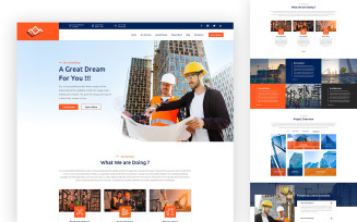 Builderex – Construction Services One Page UI Elements
