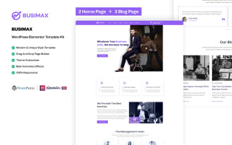 Busimax – Business and Consulting Services WordPress Elementor Template Kit