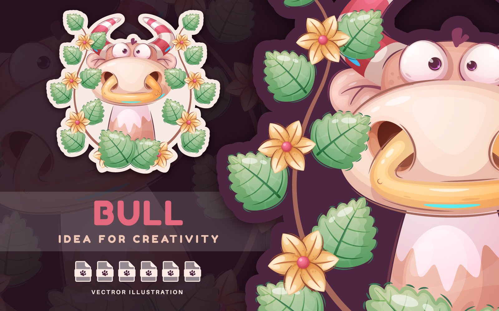 Kit Graphique #208160 Caractere Sticker Web Design - Logo template Preview