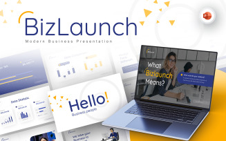BizLaunch Modern Business PowerPoint Template