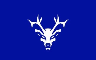 Deer Strong Tiger Animal Head Mascot Logo