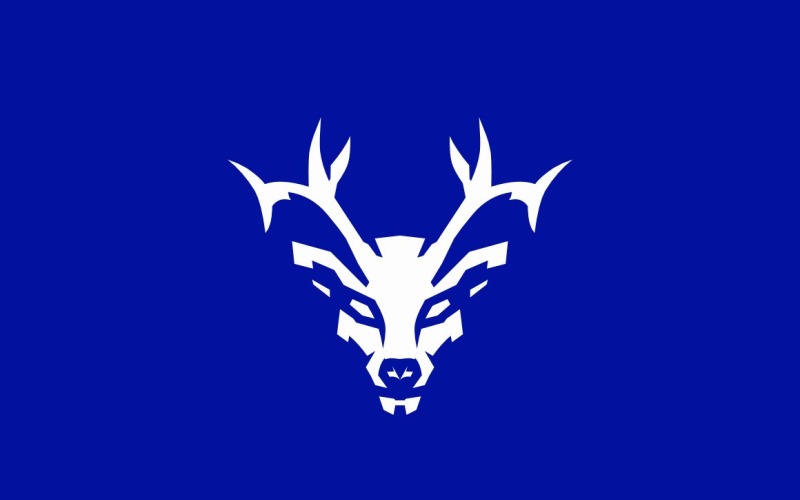 Deer Strong Tiger Animal Head Mascot Logo Logo Template