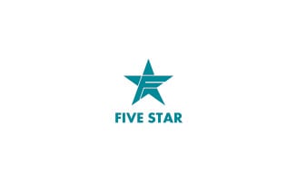 Five Star - F Letter Logo Template