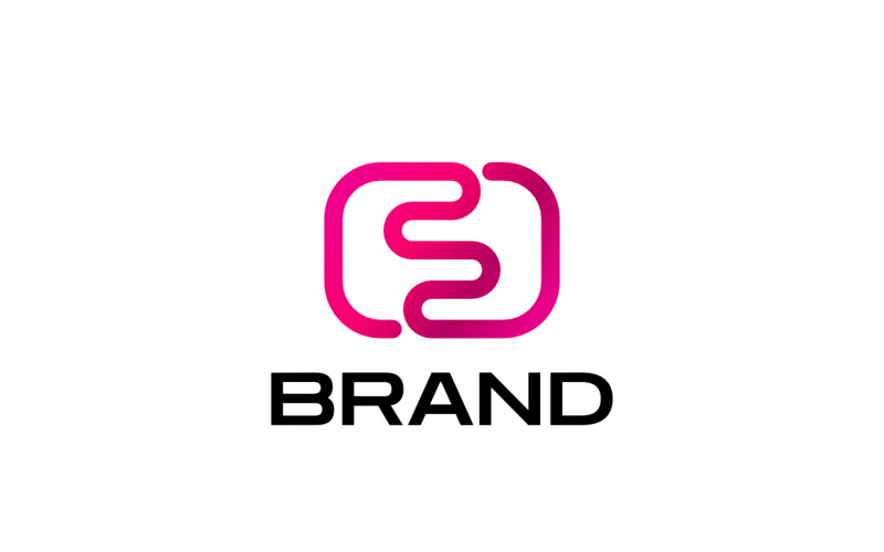 Gradient Technology Letter S Red Logo Logo Template