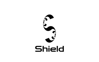Letter S Shield Logo Strong