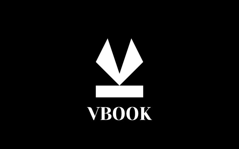 Letter V Book Pubslihing Logo Logo Template