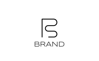 Monogram Letter R S F Elegant Line Logo