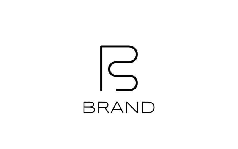 Monogram Letter R S F Elegant Line Logo Logo Template