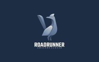 Roadrunner Bird Gradient Logo