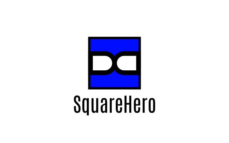 Square Hero Logo -- Simple Logo Template