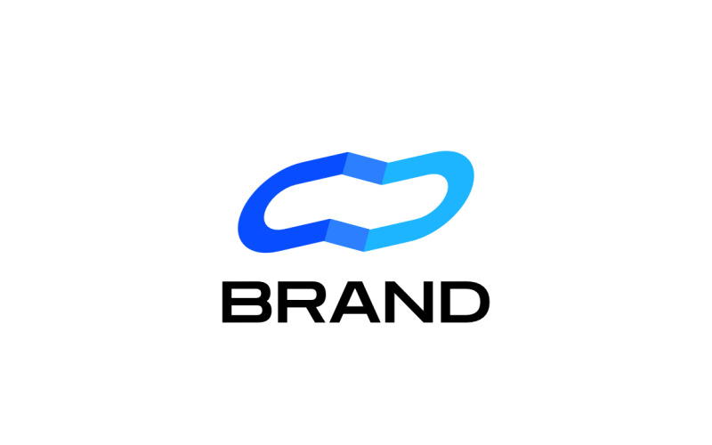 Tech Blue Startup Letter N Software Logo Logo Template