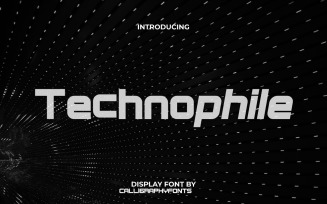 Technophile Modern Display Font