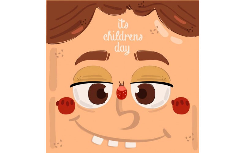 Happy Universal Children's Day Illustration