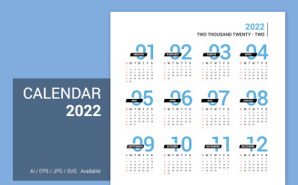 2022 Unique Design Planner Calendar