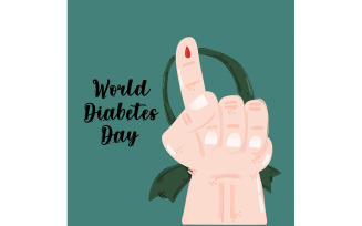 World Diabetes Day Awareness Illustration
