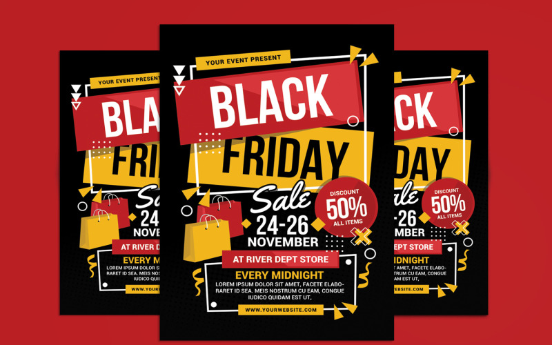 Black Friday Big Sale Flyer Corporate Identity