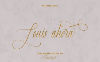 Louis Ahera Calligraphic Font