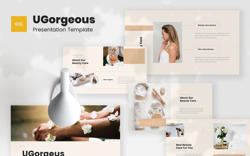 UGorgeous — Beauty Care Google Slides Template