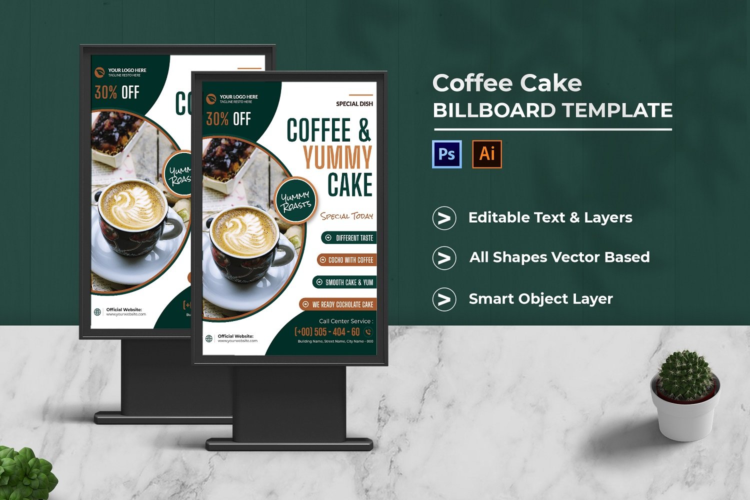 Template #208434 Outdoor Billboard Webdesign Template - Logo template Preview