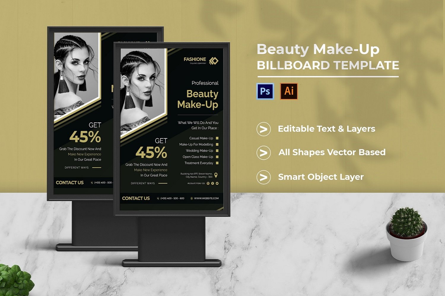 Template #208441 Outdoor Billboard Webdesign Template - Logo template Preview