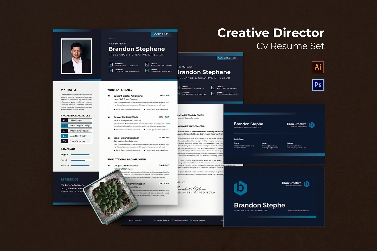 Kit Graphique #208486 Resume Work Divers Modles Web - Logo template Preview