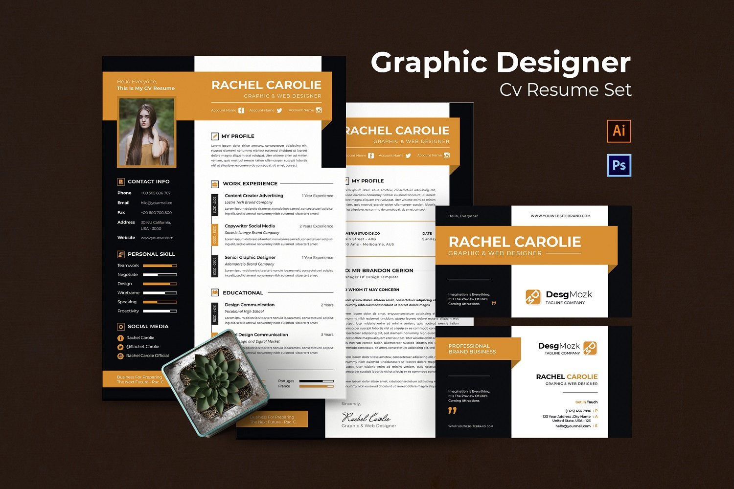 Kit Graphique #208490 Resume Design Divers Modles Web - Logo template Preview