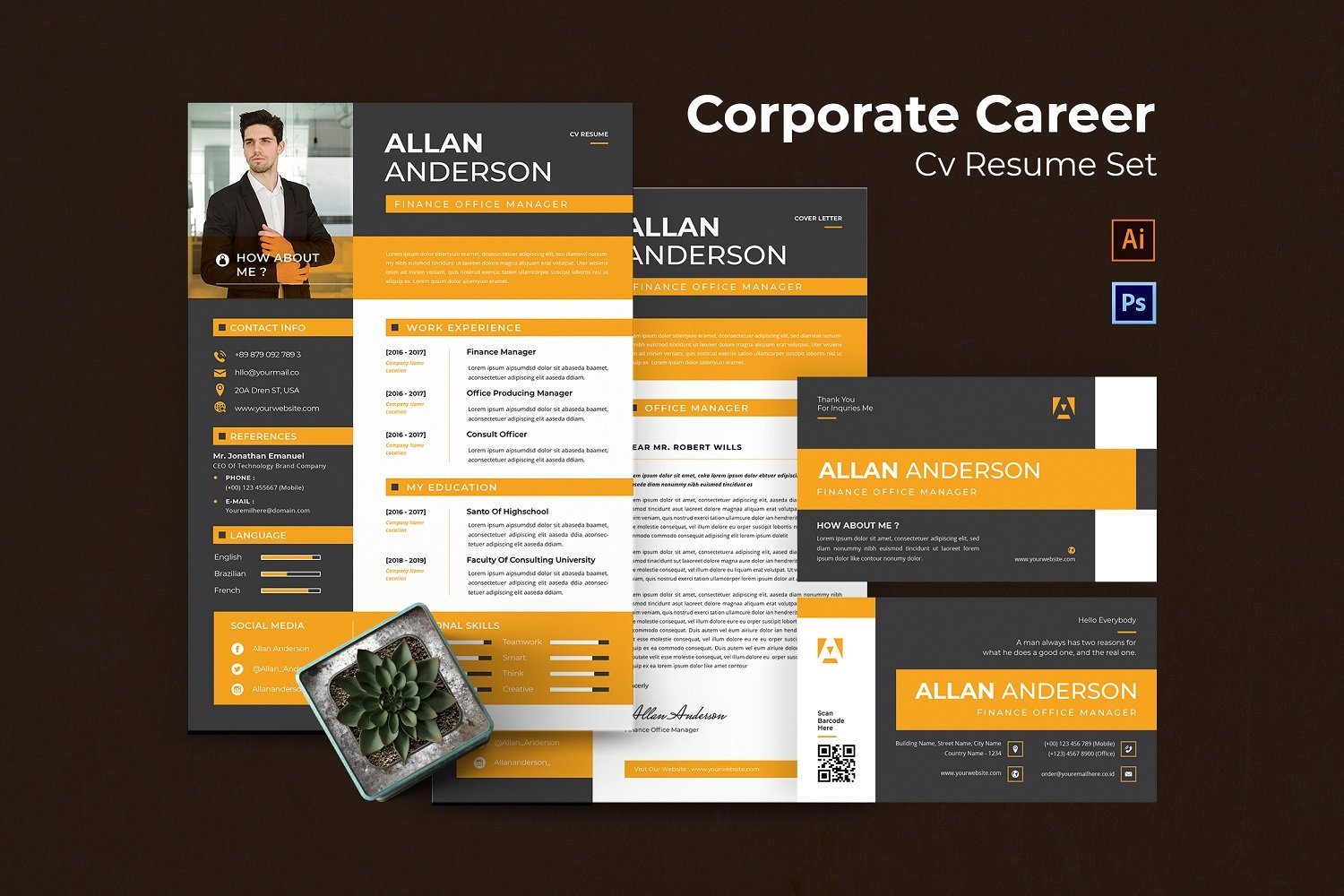 Kit Graphique #208493 Resume Design Divers Modles Web - Logo template Preview