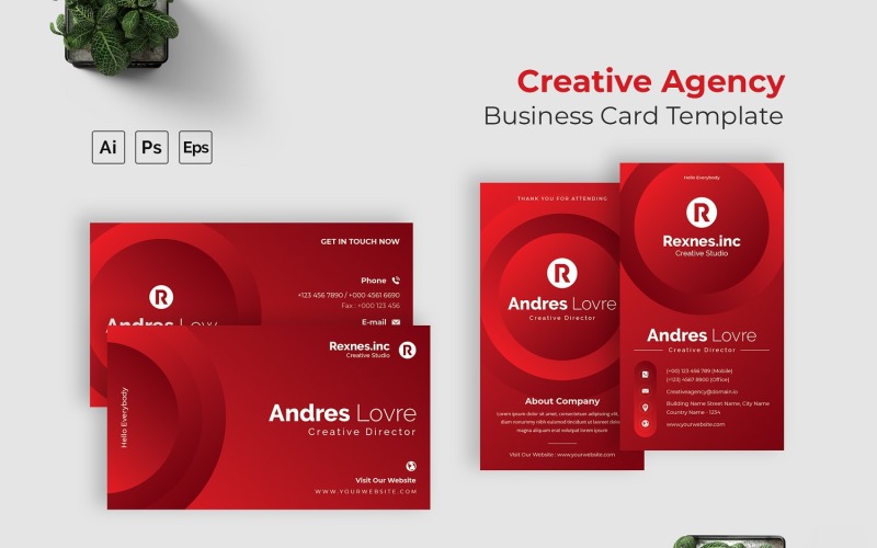 Creative Agency Business Card Corporate Identity