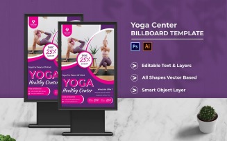 Yoga Center Billboard Portrait