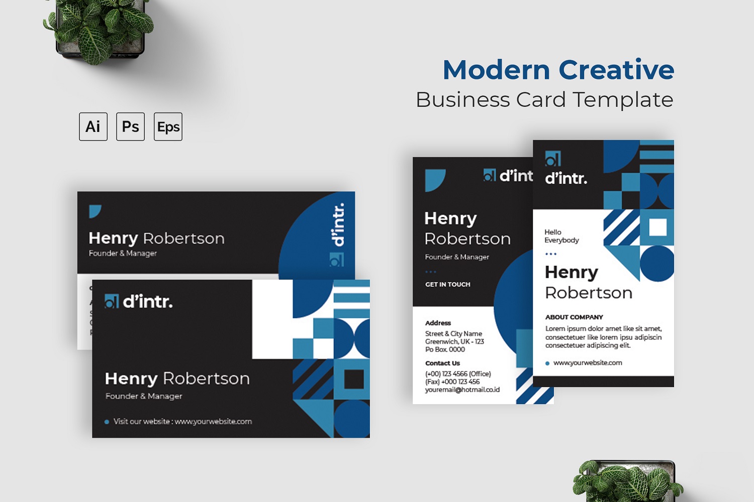 Template #208503 Card Template Webdesign Template - Logo template Preview