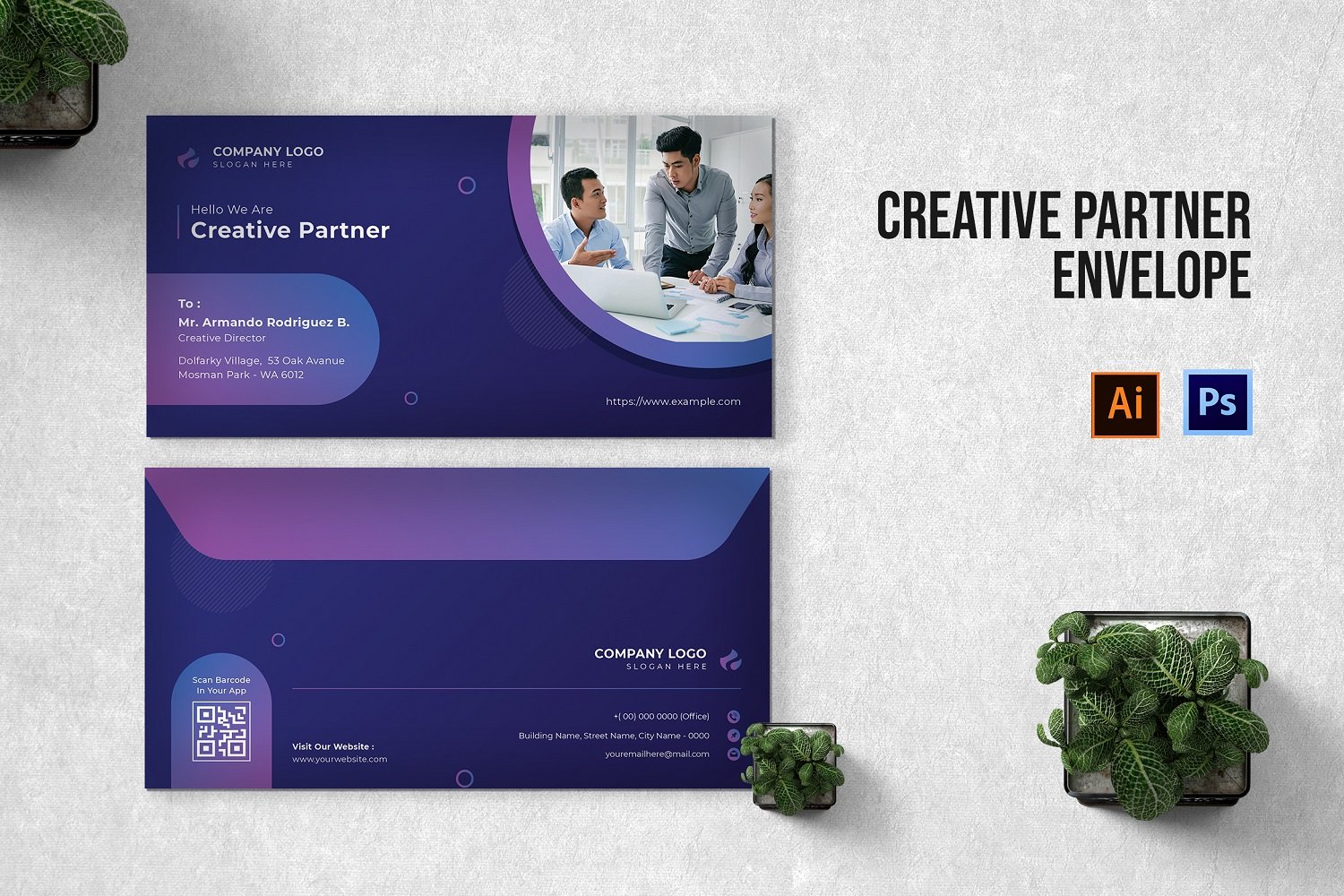 Template #208509 Paper Envelope Webdesign Template - Logo template Preview