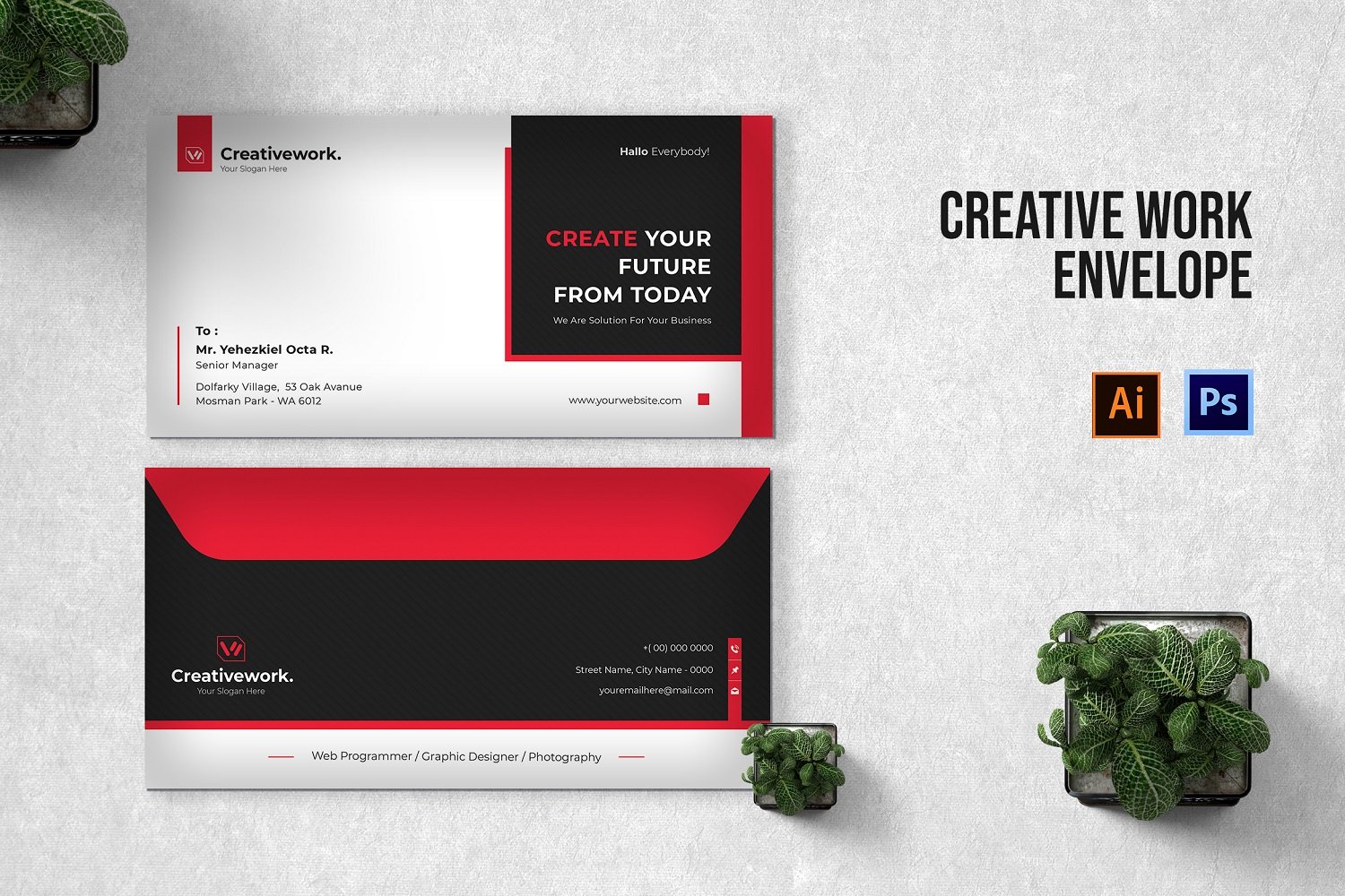 Template #208513 Paper Envelope Webdesign Template - Logo template Preview