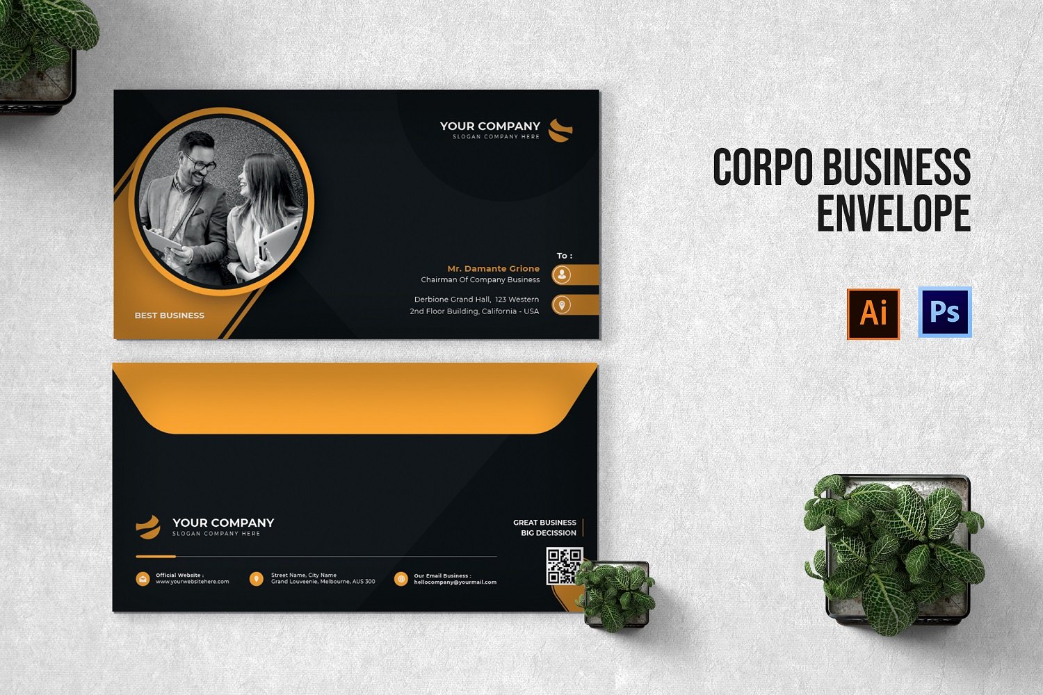 Template #208516 Paper Envelope Webdesign Template - Logo template Preview