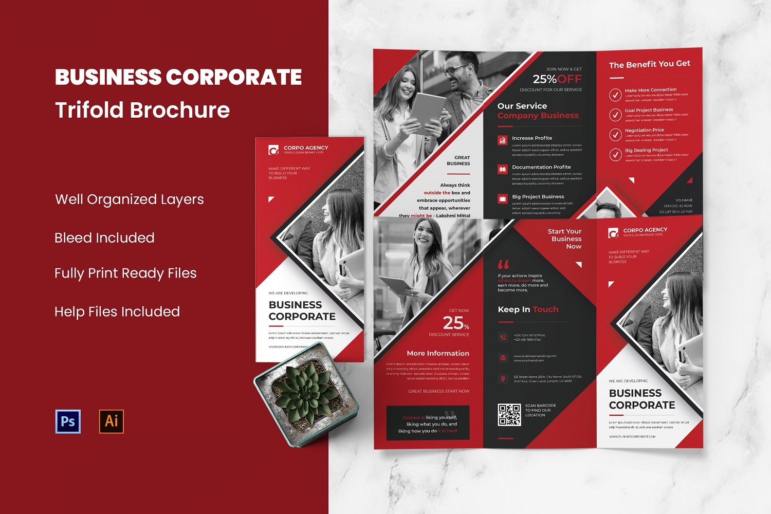 Kit Graphique #208563 Template Trifold Divers Modles Web - Logo template Preview