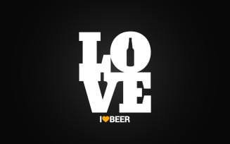 Beer Concept Label Background.