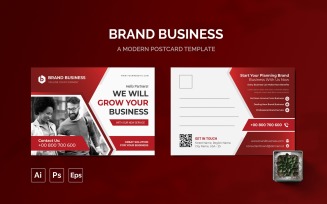 Brand Business Post Card Template