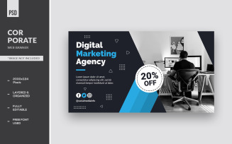 Corporate Web Landing Page Banner