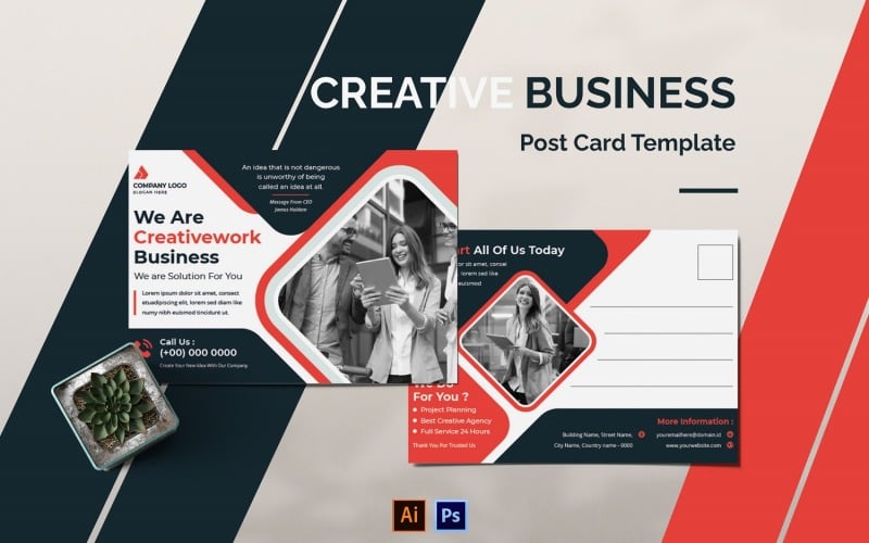 Creative Business Post Card Corporate Identity