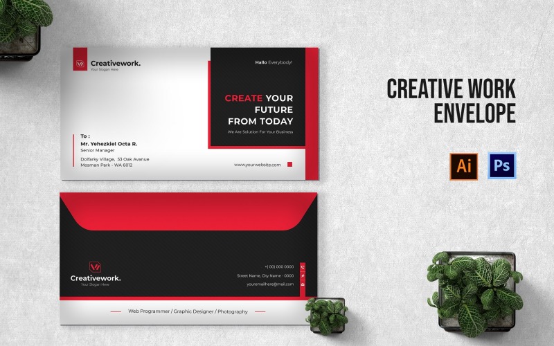 Creativework Letter Envelope Corporate Identity