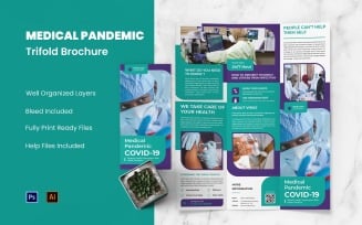 Medical Pandemic Trifold Brochure