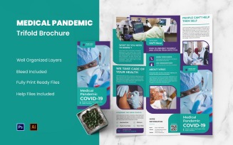 Medical Pandemic Trifold Brochure